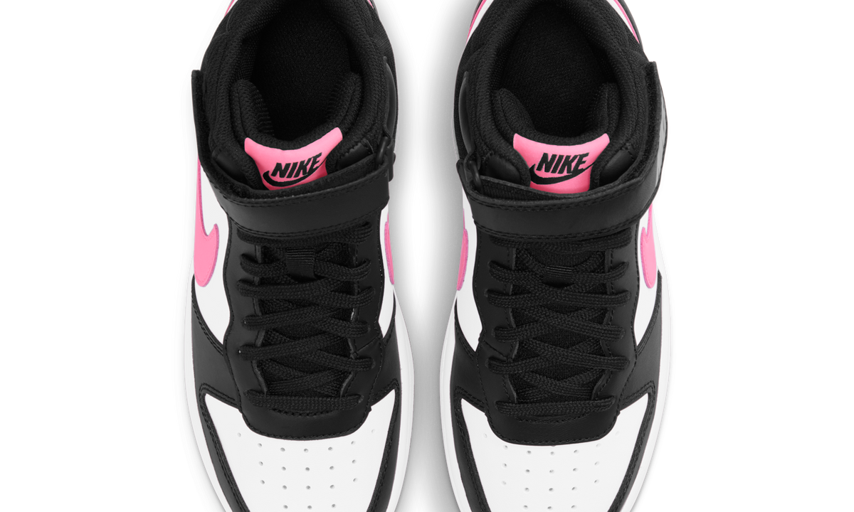 Overkicks - Nike Court Borough Mid 2 Black White Sunset Pulse (GS) (CD7782-005) - imagen 5