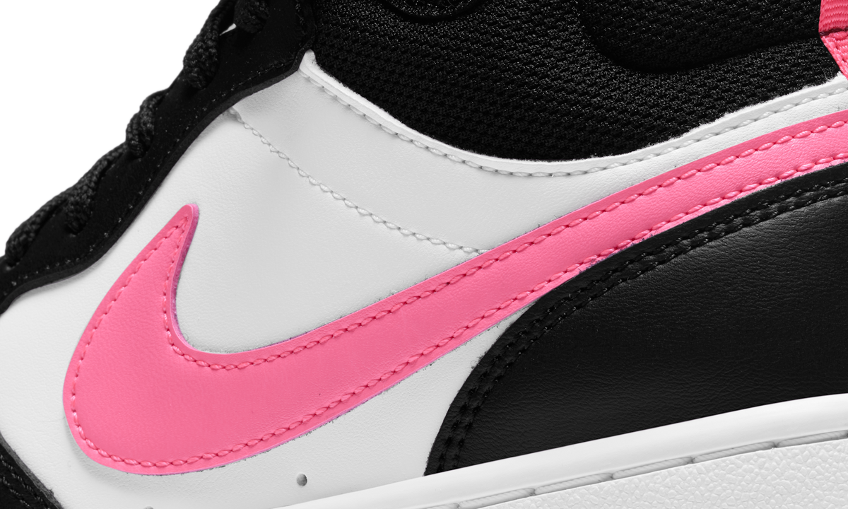 Overkicks - Nike Court Borough Mid 2 Black White Sunset Pulse (GS) (CD7782-005) - imagen 9