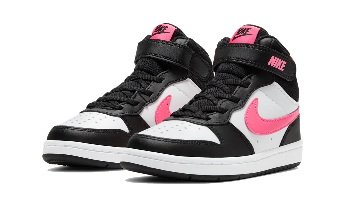 Overkicks - Nike Court Borough Mid 2 Black White Sunset Pulse (PS) (CD7783-005) - imagen 2