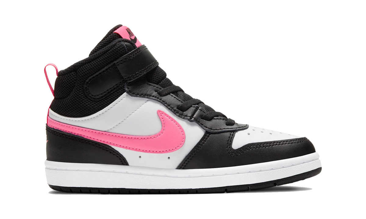 Overkicks - Nike Court Borough Mid 2 Black White Sunset Pulse (PS) (CD7783-005) - imagen 4