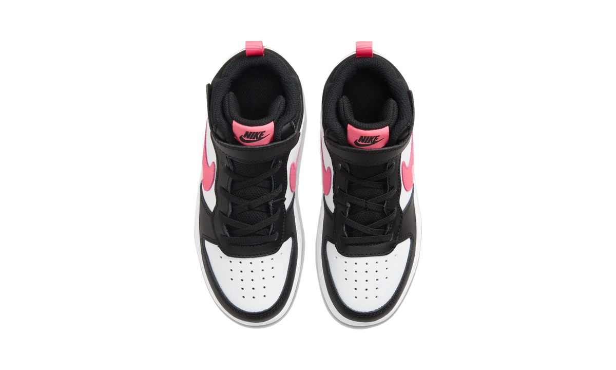 Overkicks - Nike Court Borough Mid 2 Black White Sunset Pulse (PS) (CD7783-005) - imagen 5