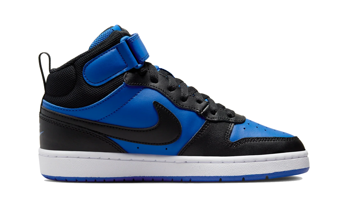 Overkicks - Nike Court Borough Mid 2 Game Royal White Black (GS) (CD7782-404) - imagen 4