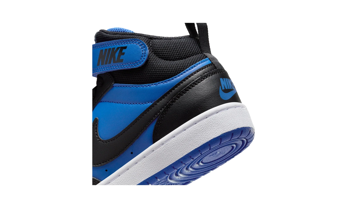 Overkicks - Nike Court Borough Mid 2 Game Royal White Black (GS) (CD7782-404) - imagen 8