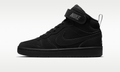 Nike Court Borough Mid 2 Triple Black Nubuck (GS)