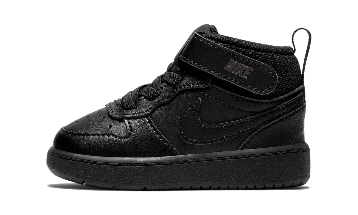 Overkicks - Nike Court Borough Mid 2 Triple Black (TD) (CD7784-001) - vista lateral