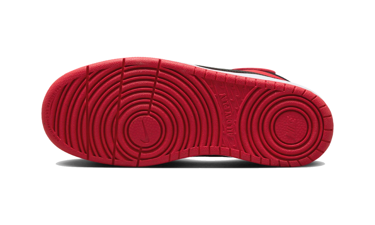 Overkicks - Nike Court Borough Mid 2 University Red White Black (GS) (CD7782-602) - imagen 3