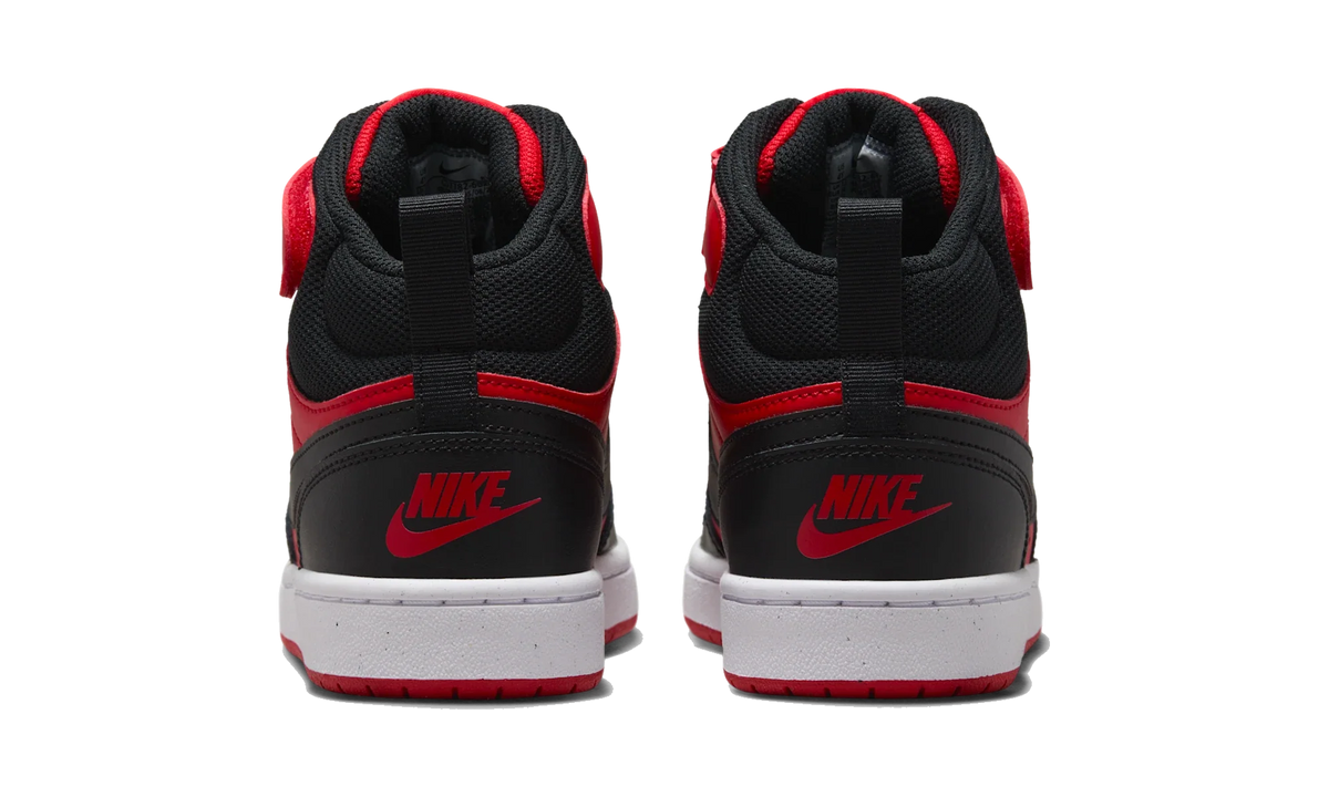 Overkicks - Nike Court Borough Mid 2 University Red White Black (GS) (CD7782-602) - imagen 6