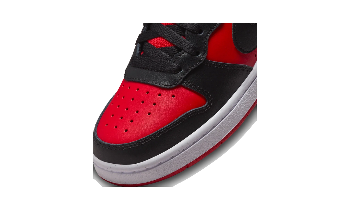 Overkicks - Nike Court Borough Mid 2 University Red White Black (GS) (CD7782-602) - imagen 7