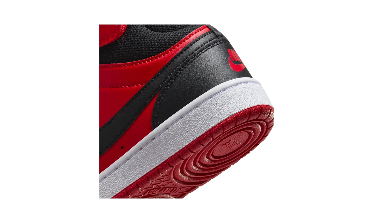 Overkicks - Nike Court Borough Mid 2 University Red White Black (GS) (CD7782-602) - imagen 8