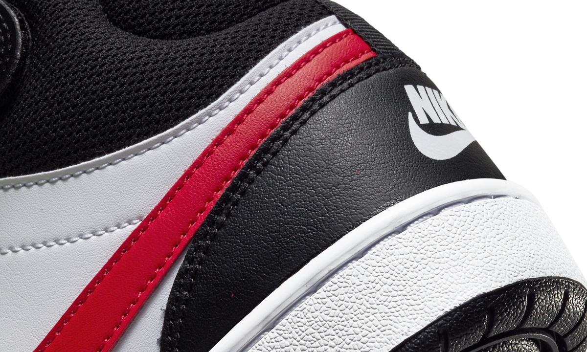 Overkicks - Nike Court Borough Mid 2 White Black University Red (GS) (DO5889-161) - imagen 8