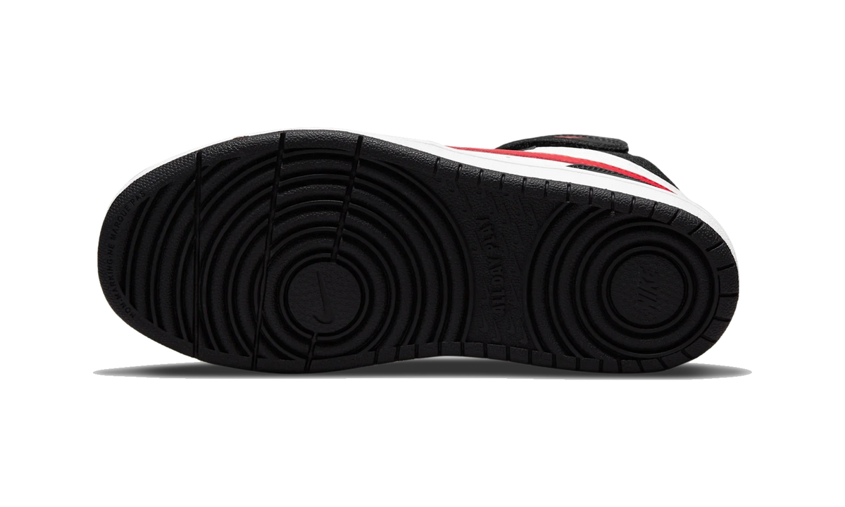 Overkicks - Nike Court Borough Mid 2 White Black University Red (PS) (DO5891-161) - imagen 3