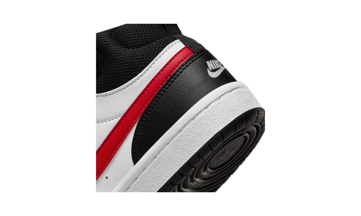 Overkicks - Nike Court Borough Mid 2 White Black University Red (PS) (DO5891-161) - imagen 8