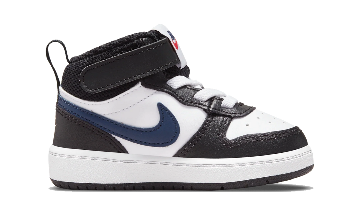 Overkicks - Nike Court Borough Mid 2 White Black University Red (TD) (DO5894-161) - imagen 4