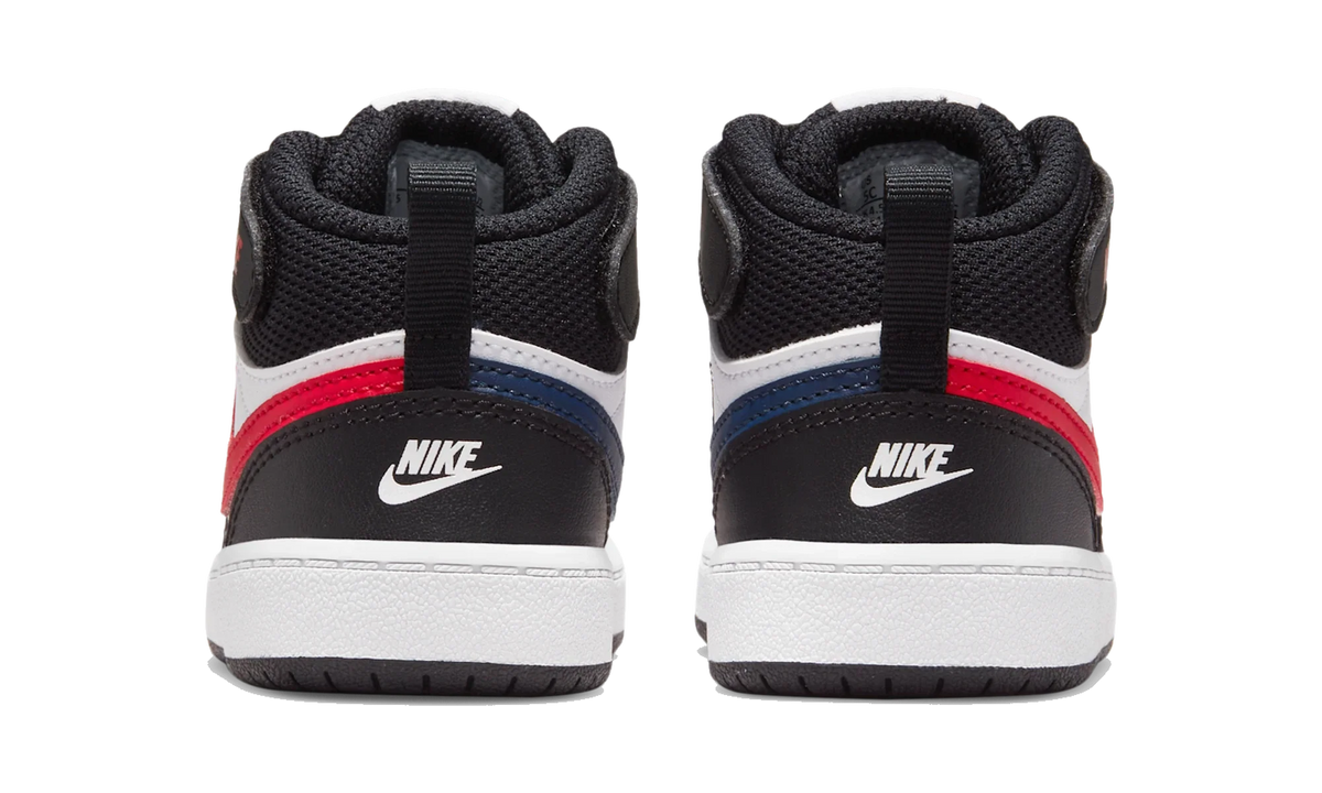 Overkicks - Nike Court Borough Mid 2 White Black University Red (TD) (DO5894-161) - imagen 6