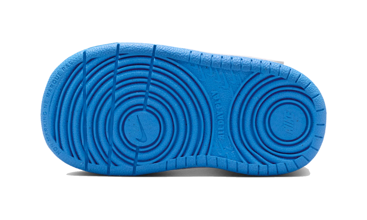 Overkicks - Nike Court Borough Mid 2 White Blue Crystal (TD) (CD7784-134) - imagen 3