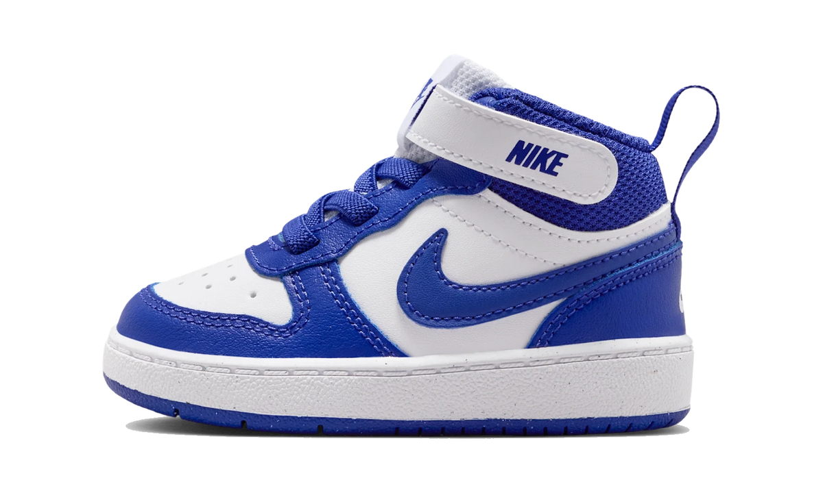Overkicks - Nike Court Borough Mid 2 White Deep Night (TD) (CD7784-130) - vista lateral