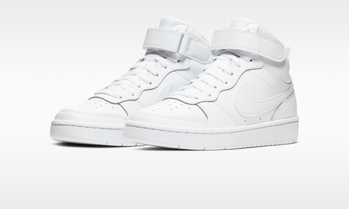 Overkicks - Nike Court Borough Mid 2 White (GS) (CD7782-100) - imagen 2