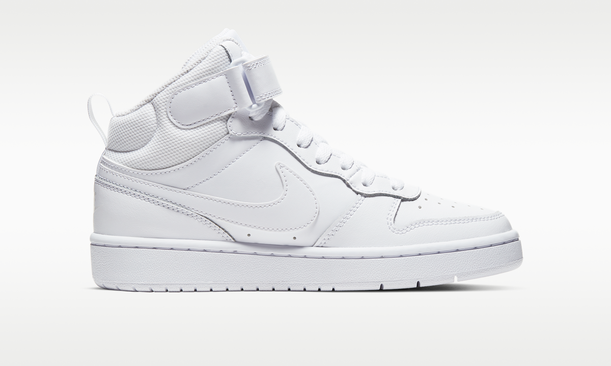 Overkicks - Nike Court Borough Mid 2 White (GS) (CD7782-100) - imagen 4