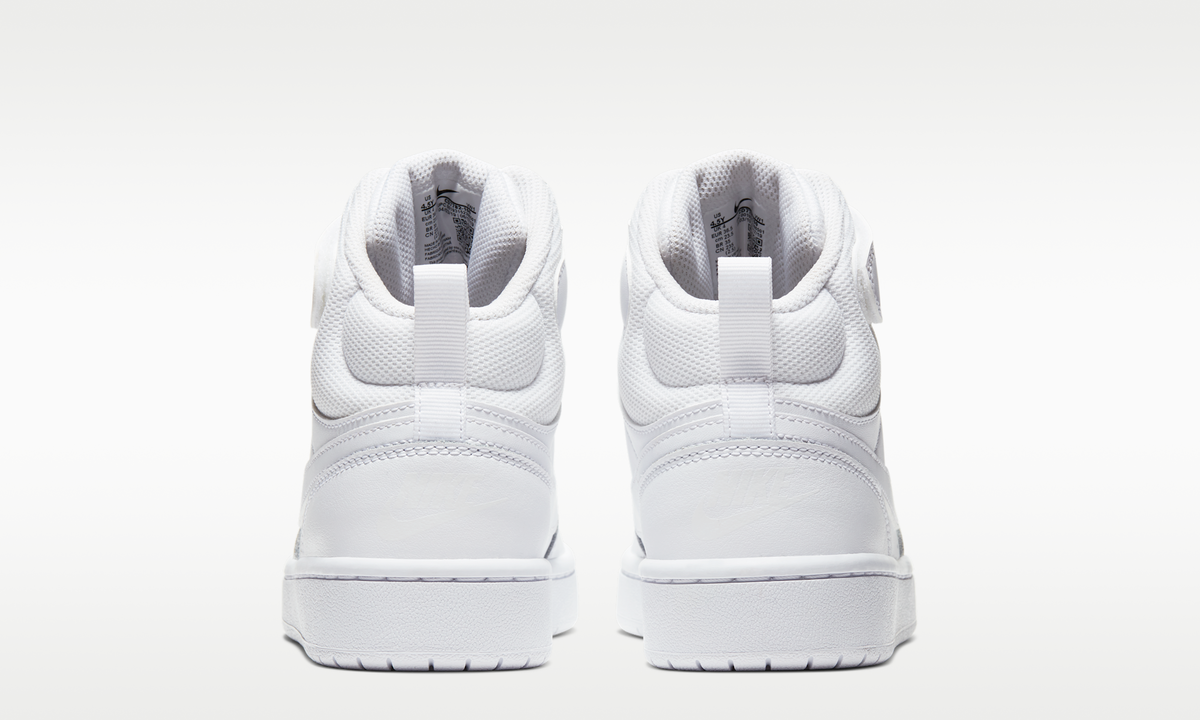 Overkicks - Nike Court Borough Mid 2 White (GS) (CD7782-100) - imagen 6