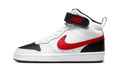Nike Court Borough Mid 2 White University Red (GS)