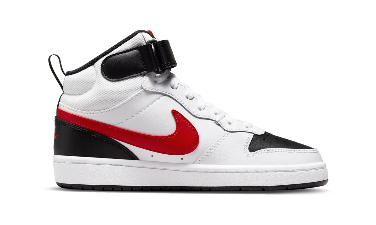 Overkicks - Nike Court Borough Mid 2 White University Red (GS) (CD7782-110) - imagen 4