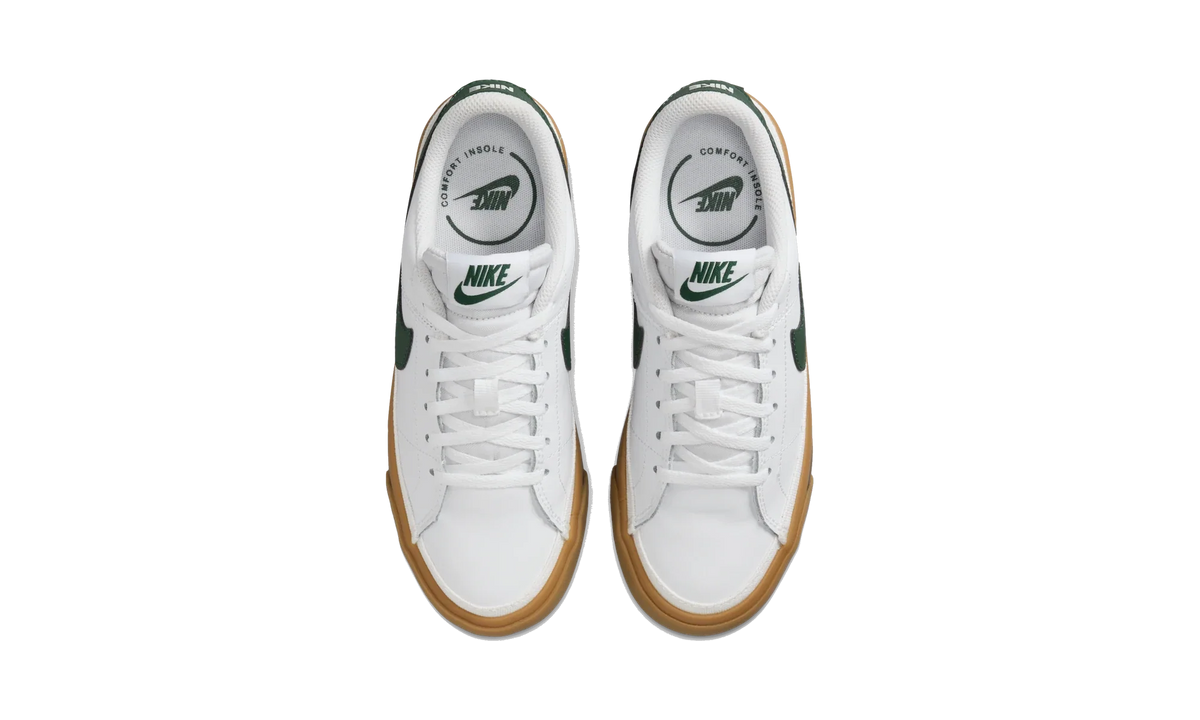 Overkicks - Nike Court Legacy White Gum Light Brown Anthracite Fir (GS) (DA5380-134) - imagen 5