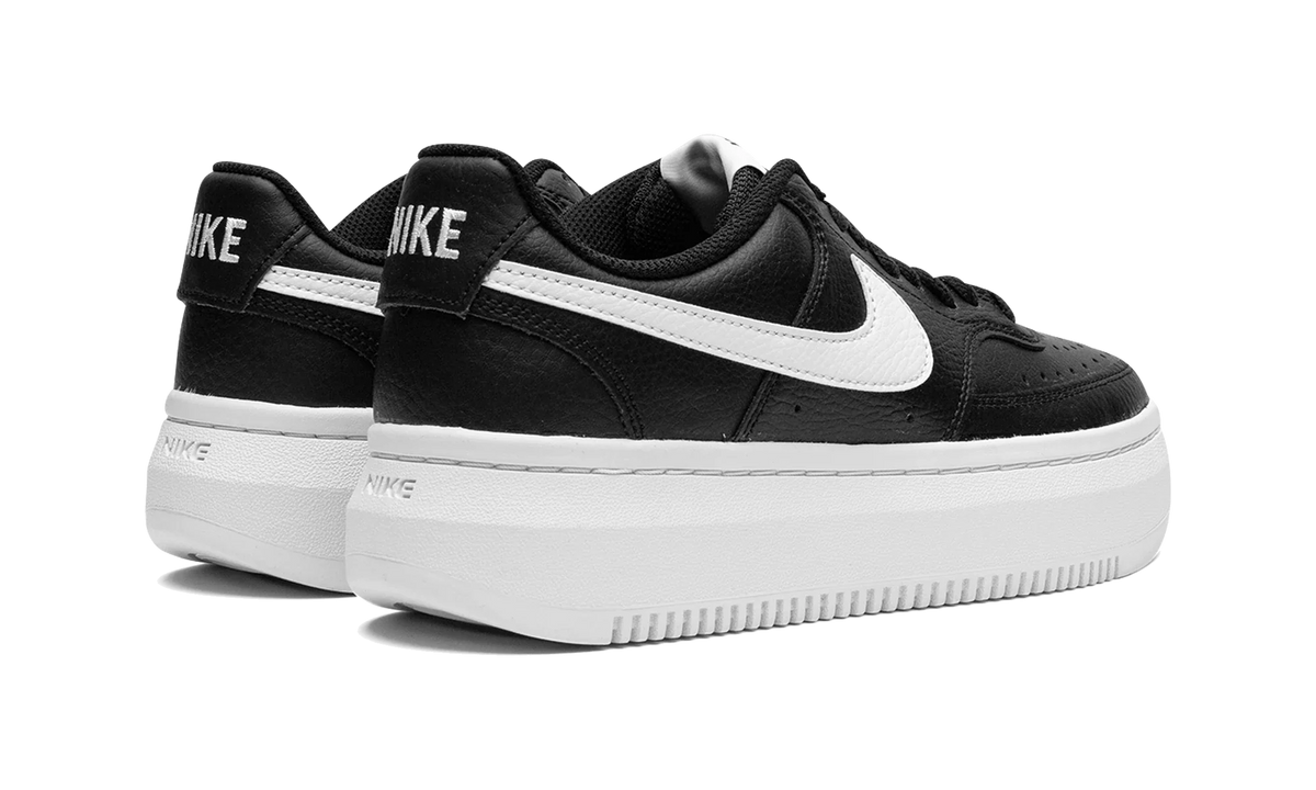 Overkicks - Nike Court Vision Alta LTR Black White (Womens) (DM0113-002) - par completo