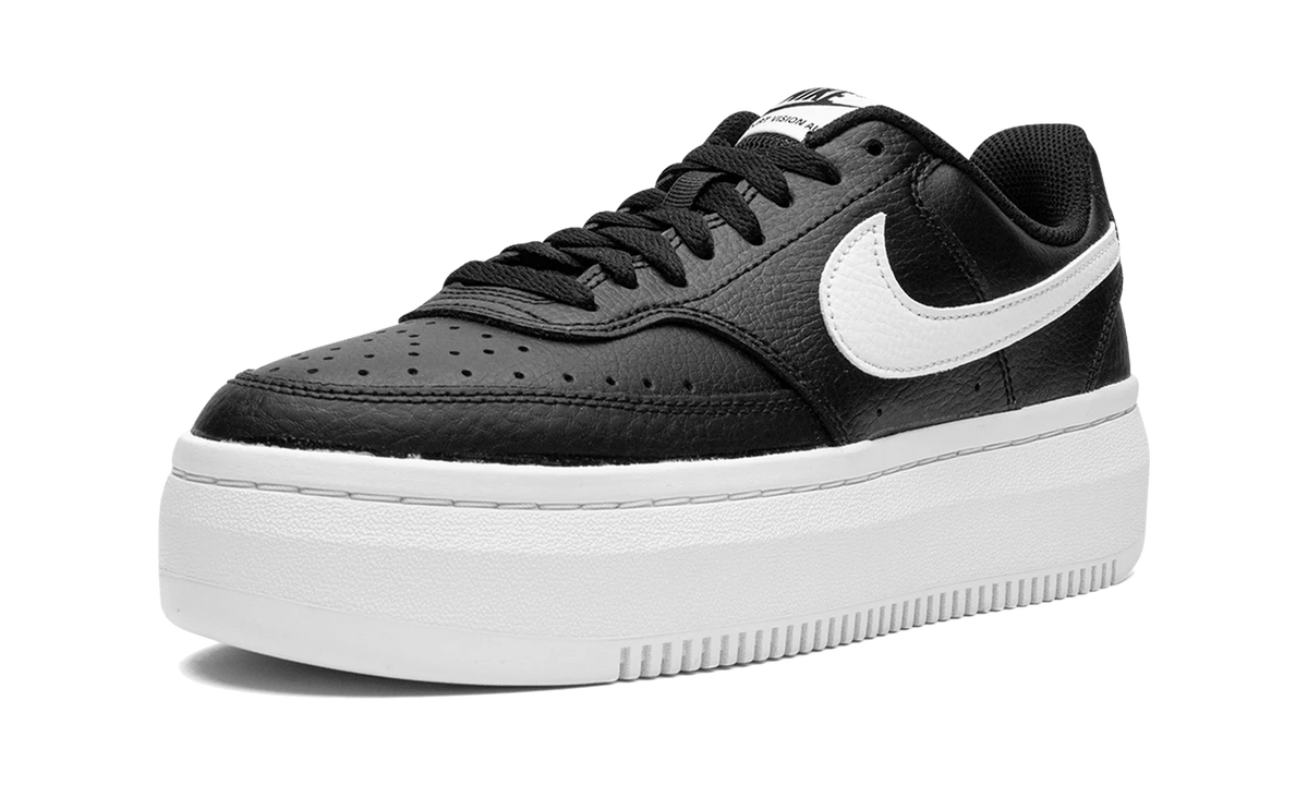 Overkicks - Nike Court Vision Alta LTR Black White (Womens) (DM0113-002) - detalle suela