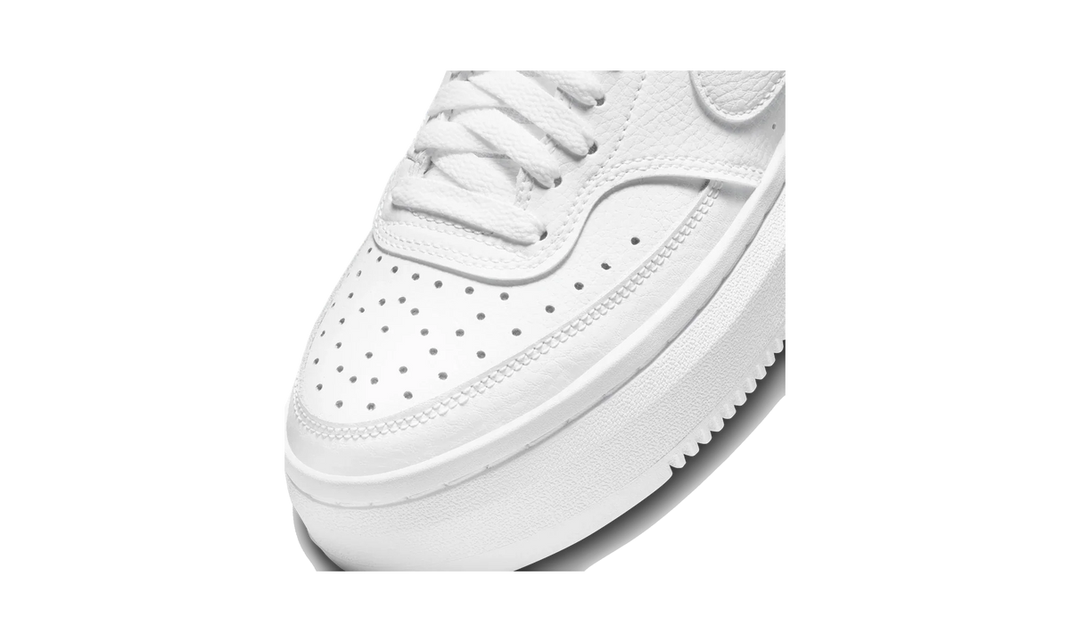 Overkicks - Nike Court Vision Alta Low Triple White (Womens) (DM0113-100) - detalle lateral interior