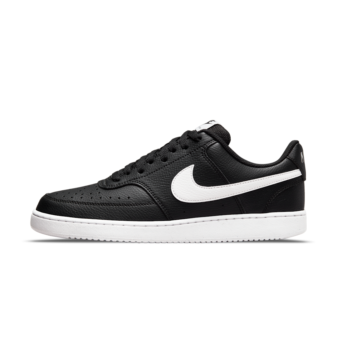 Overkicks - Nike Court Vision Low Next Nature Black White (DH2987-001) - vista lateral