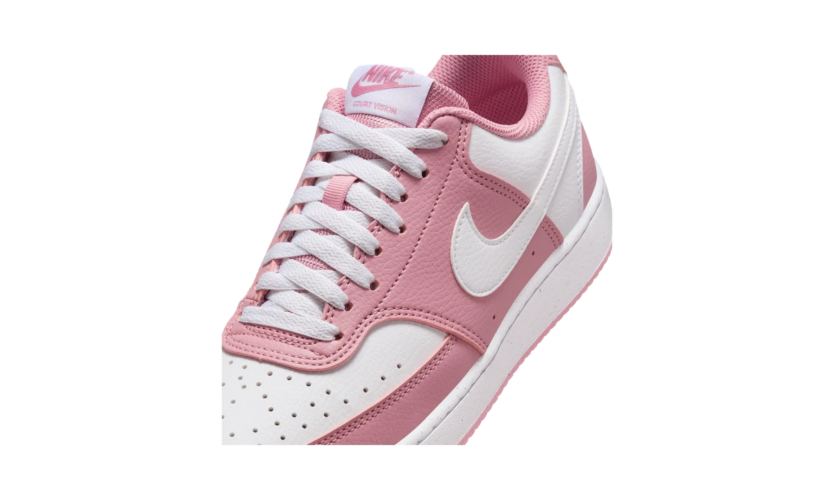 Overkicks - Nike Court Vision Low Next Nature Elemental Pink White (Womens) (DH3158-603) - detalle lateral interior