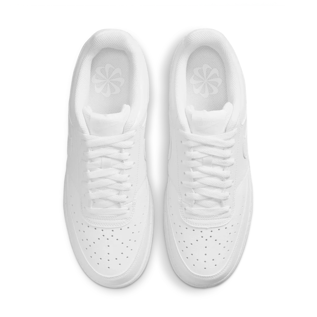 Overkicks - Nike Court Vision Low Next Nature Triple White (DH2987-100) - par completo
