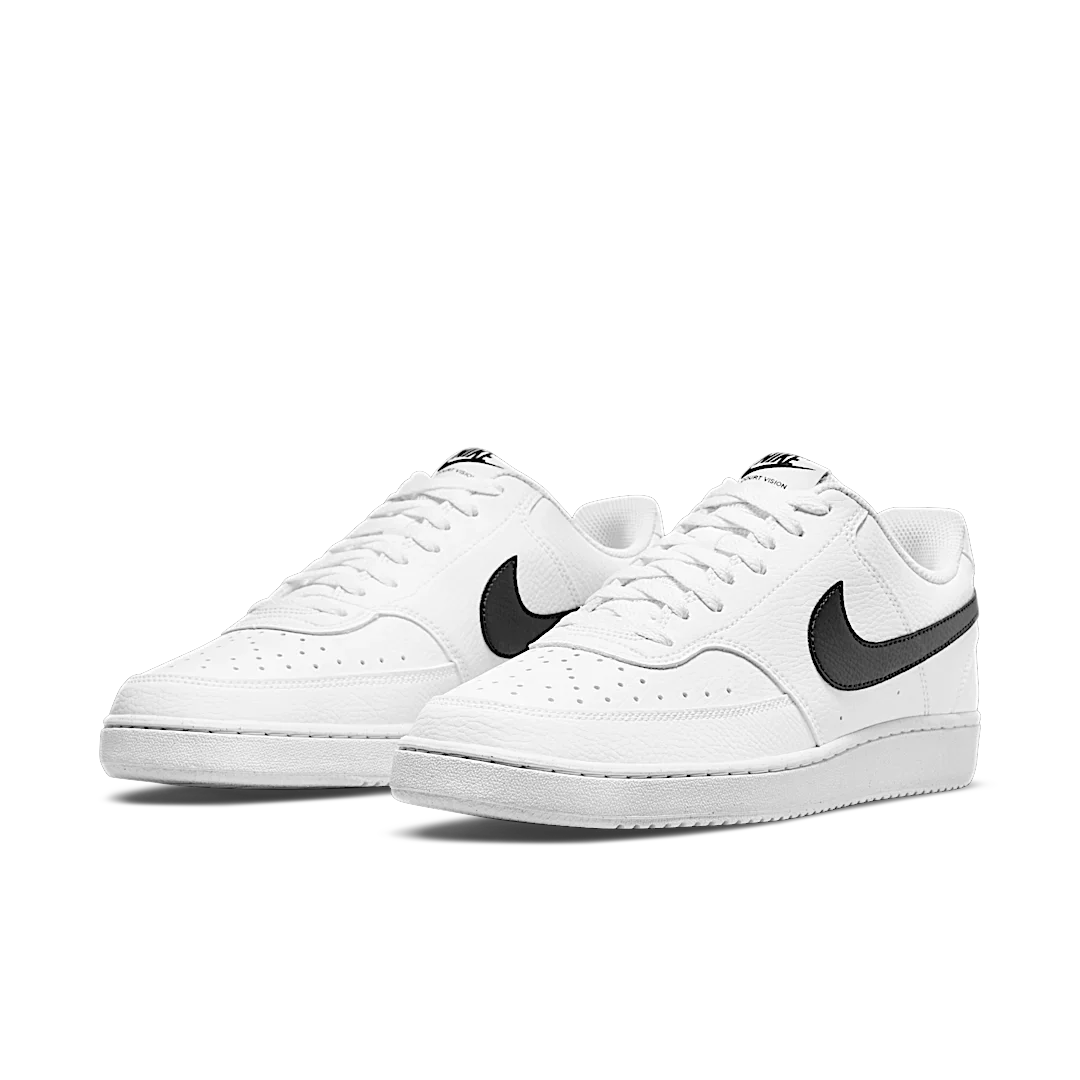 Overkicks - Nike Court Vision Low Next Nature White Black (DH2987-101) - vista trasera