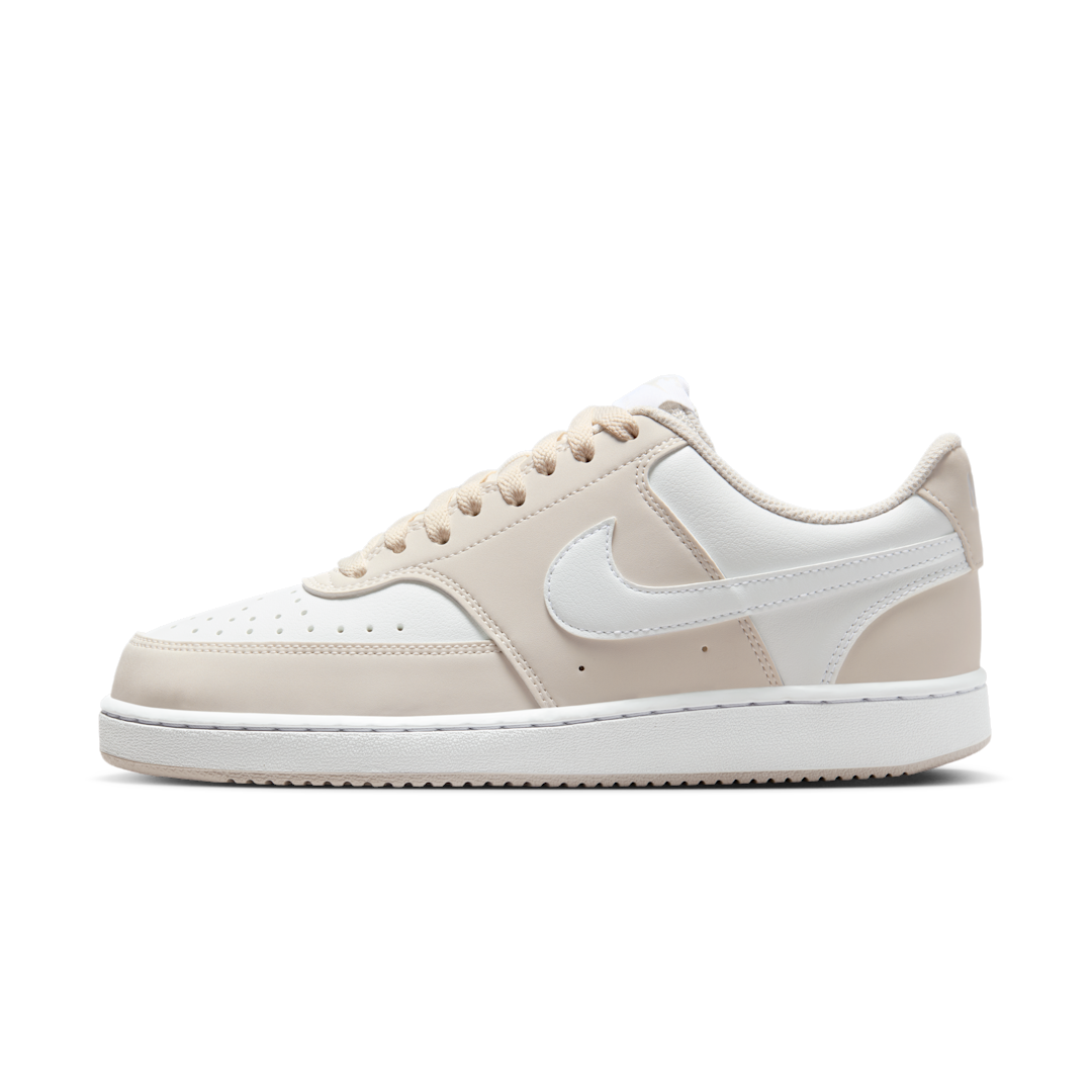 Overkicks - Nike Court Vision Low Phantom White (Womens) (IM1652-002) - vista lateral