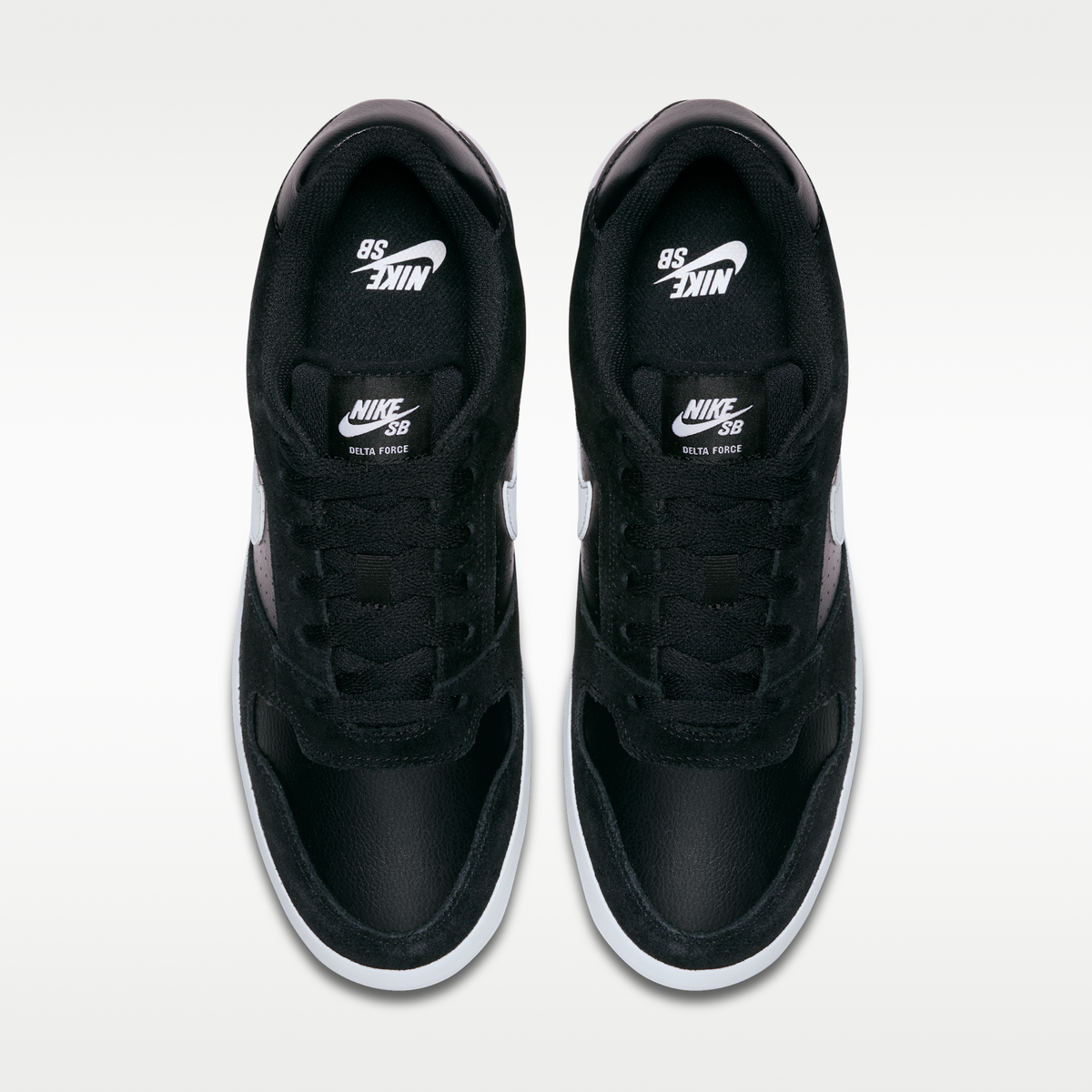 Overkicks - Nike Delta Force Vulc SB Black White (942237-010) - vista superior