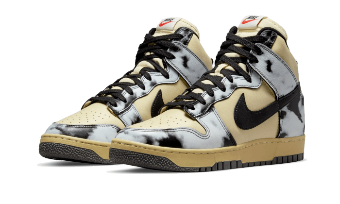 Overkicks - Nike Dunk High 1985 Black Acid Wash (DD9404-700) - vista trasera