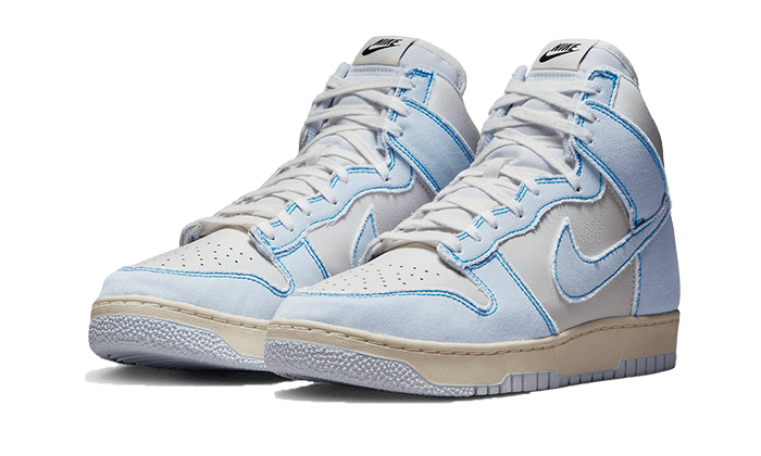 Overkicks - Nike Dunk High 1985 Blue Denim (DQ8799-101) - vista trasera