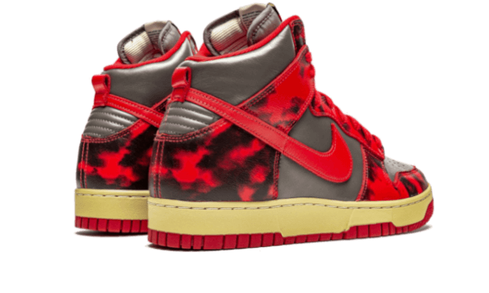 Overkicks - Nike Dunk High 1985 Red Acid Wash (DD9404-600) - par completo
