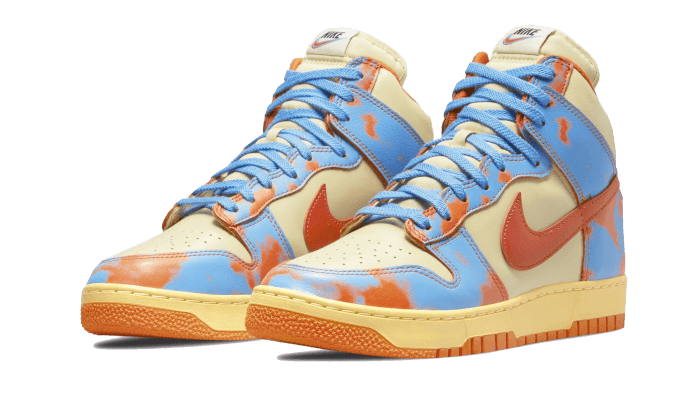 Overkicks - Nike Dunk High 1985 SP Orange Acid Wash (DD9404-800) - vista trasera