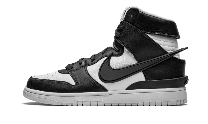 Overkicks - Nike Dunk High AMBUSH Black White (CU7544-001) - vista lateral