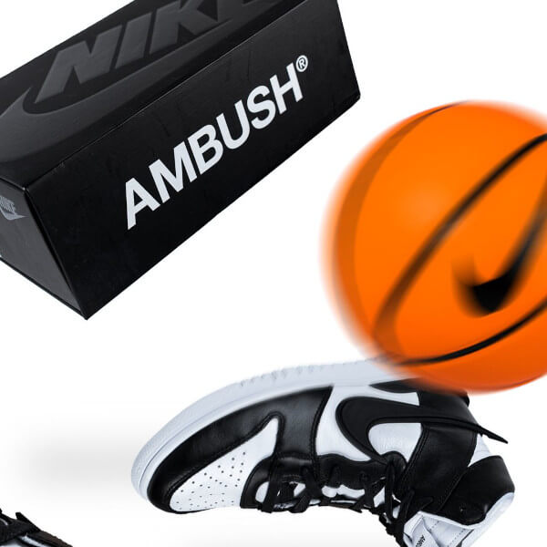 Overkicks - Nike Dunk High AMBUSH Black White (CU7544-001) - vista superior