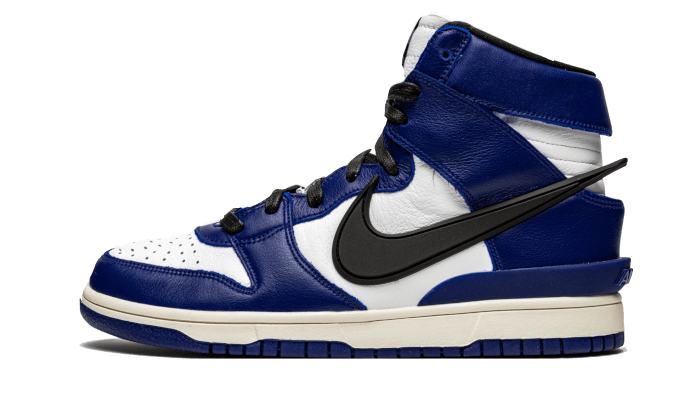 Overkicks - Nike Dunk High AMBUSH Deep Royal (CU7544-400) - vista lateral