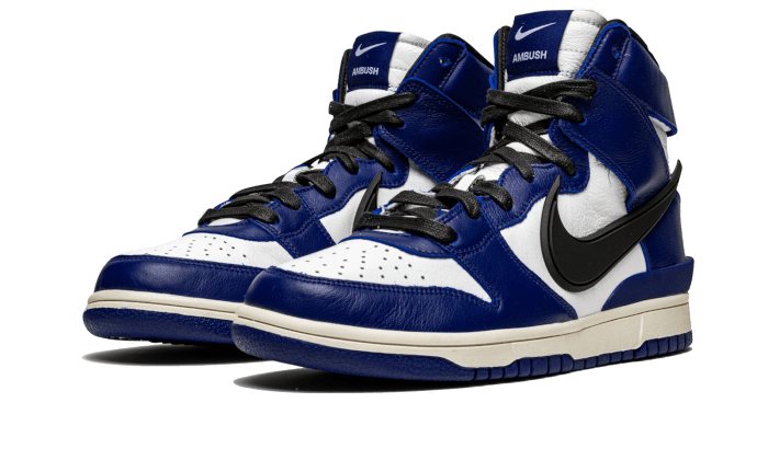 Overkicks - Nike Dunk High AMBUSH Deep Royal (CU7544-400) - vista trasera