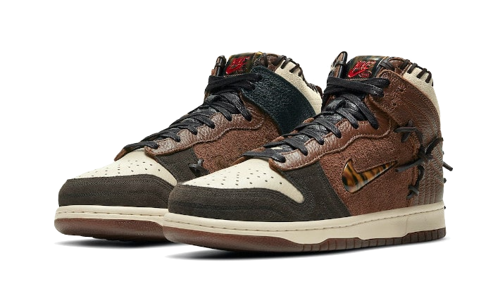 Overkicks - Nike Dunk High Bodega Legend Fauna Brown (CZ8125-200) - vista trasera