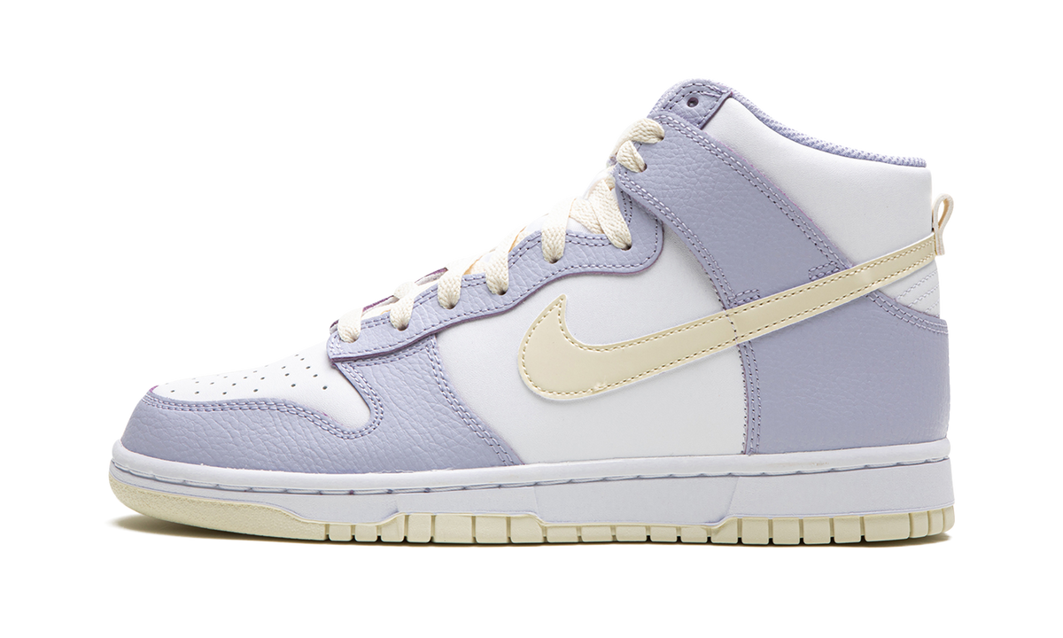 Overkicks - Nike Dunk High Coconut Milk Oxygen Purple (FN3504-100) - vista lateral