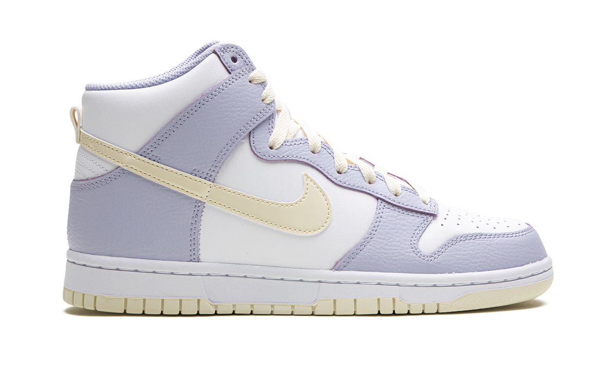 Overkicks - Nike Dunk High Coconut Milk Oxygen Purple (FN3504-100) - detalle talón