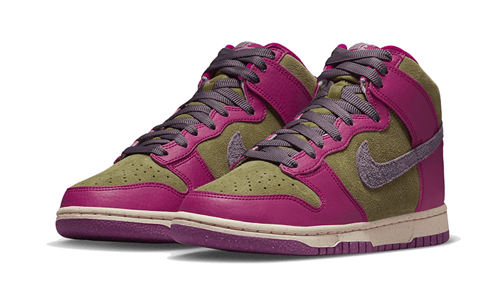 Overkicks - Nike Dunk High Dynamic Berry (FB1273-500) - vista trasera