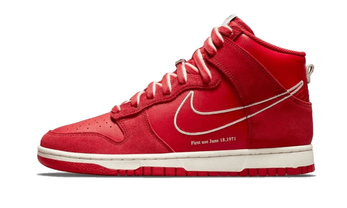 Overkicks - Nike Dunk High First Use Red (DH0960-600) - vista lateral