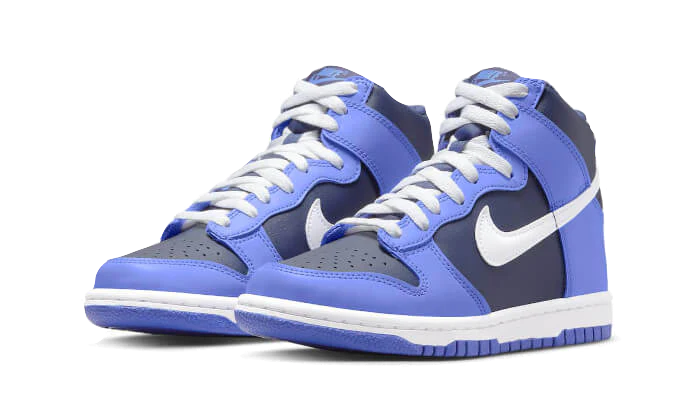 Overkicks - Nike Dunk High Medium Blue Midnight Navy (DJ6189-400 / DB2179-400) - vista trasera