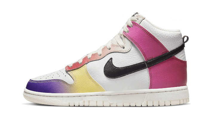 Overkicks - Nike Dunk High Multi-Color Gradient (FD0802-100) - vista lateral
